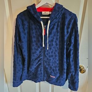 Vineyard Vines Navy Blue Star Zip-up Hoodie